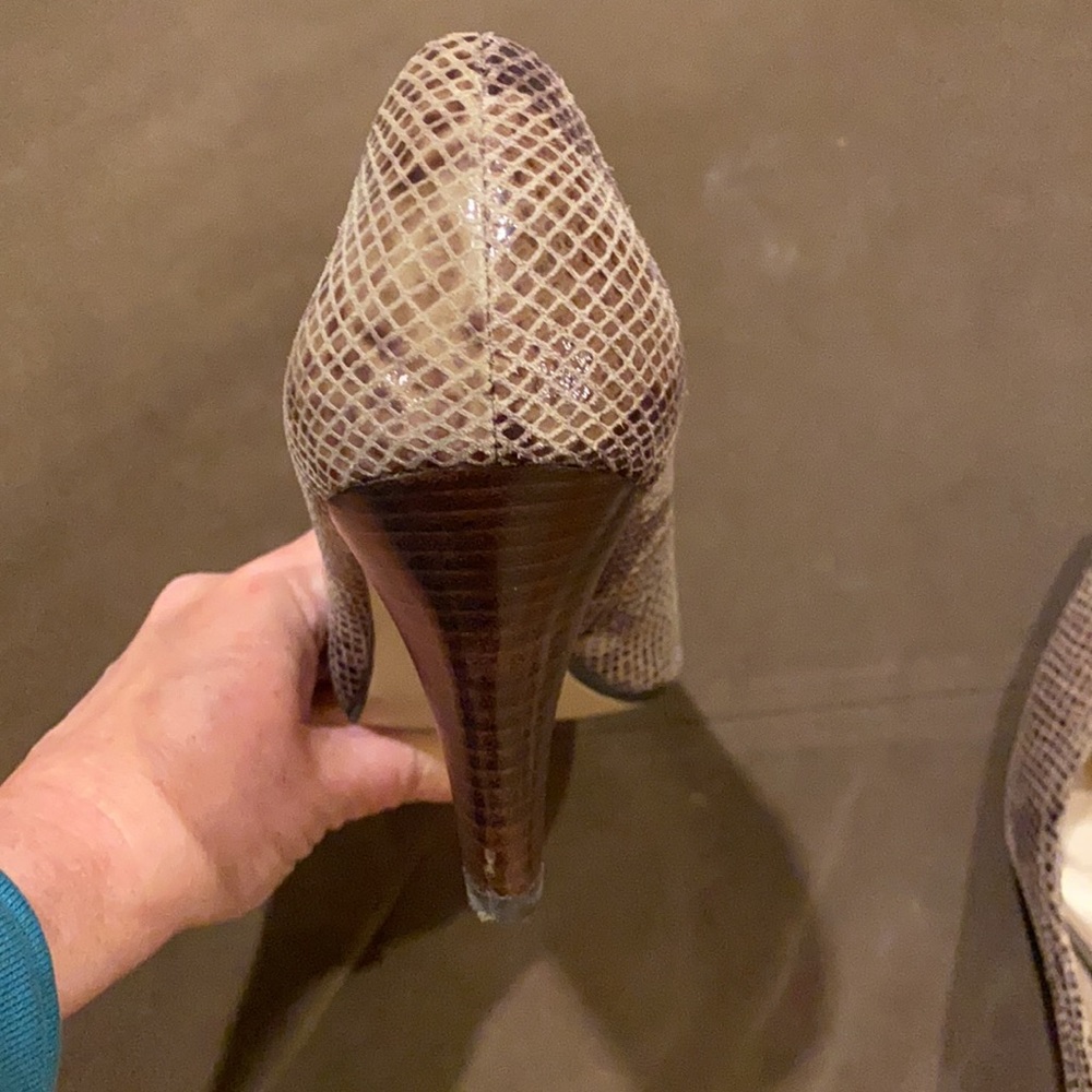 Anne Klein Iflex Python-Embossed Leather Pumps - image 4